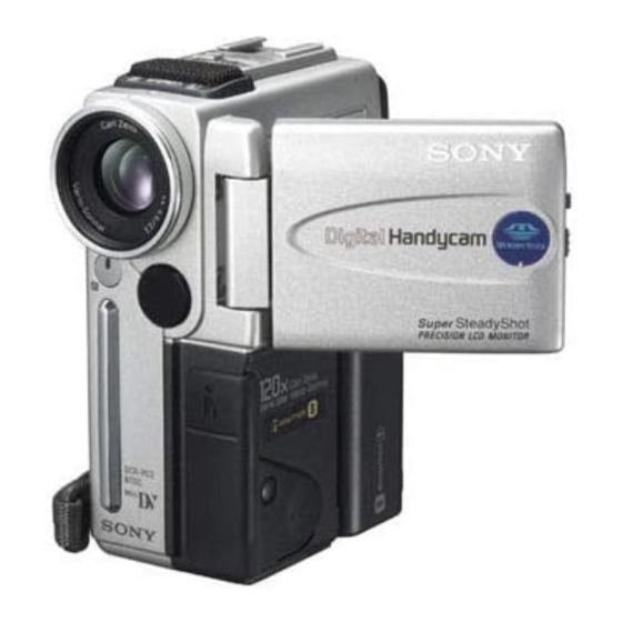 Sony DCR-PC2E Handbücher