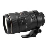 Nikon AF VR Zoom-Nikkor 80-400mm f/4.5-5.6 Bedienungsanleitung