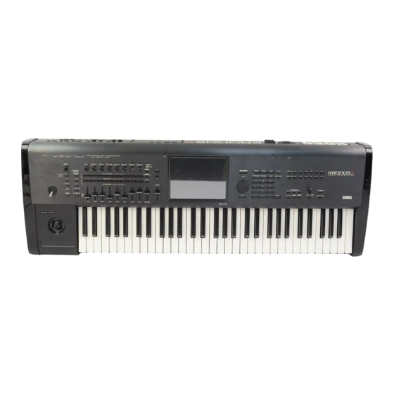 Korg Kronos X Handbücher