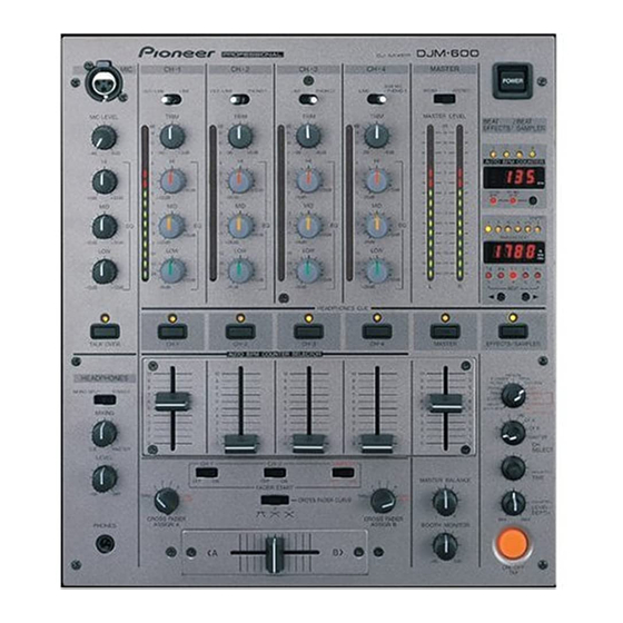Pioneer DJM-600 Handbücher