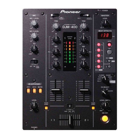 Pioneer CDJ-400 Handbücher