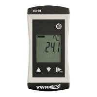 Vwr TD20 Betriebsanleitung