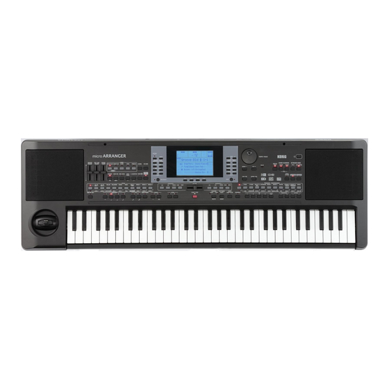 Korg microARRANGER Handbücher