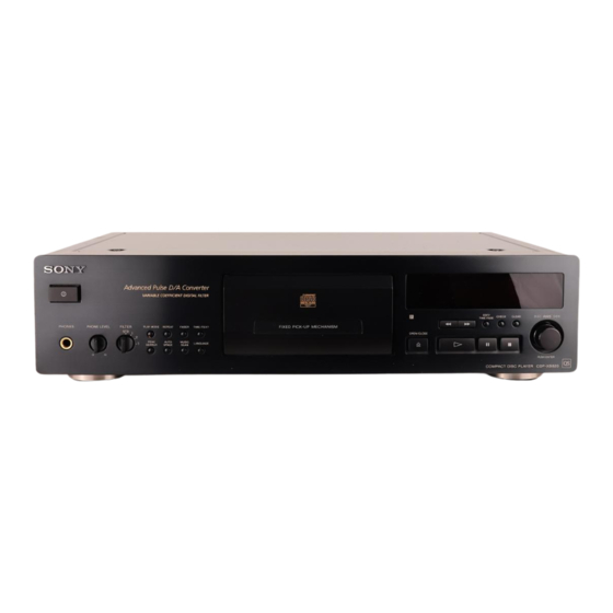 Sony CDP-XB720 Handbücher