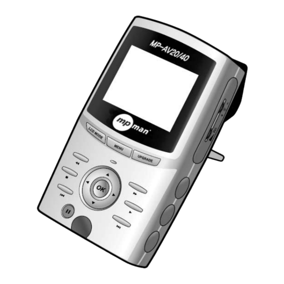 MPMan MP-AV20 Handbücher