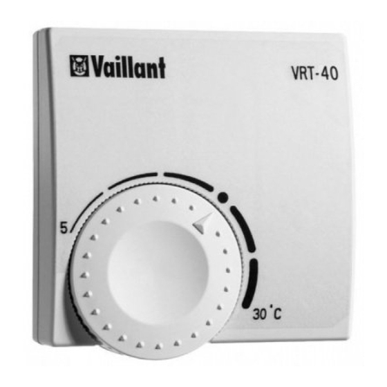 Vaillant VRT 40 Handbücher