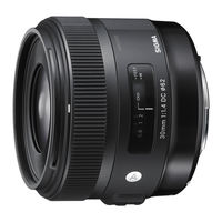 Sigma 30mm F1.4 DC HSM Art Bedienungsanleitung