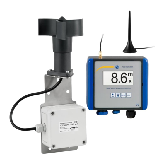 PCE Instruments WSAC 50W Serie Handbücher