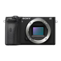 Sony ILCE-6600 Bedienungsanleitung