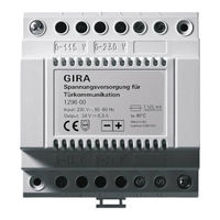 Gira 1296 00 Bedienungsanleitung