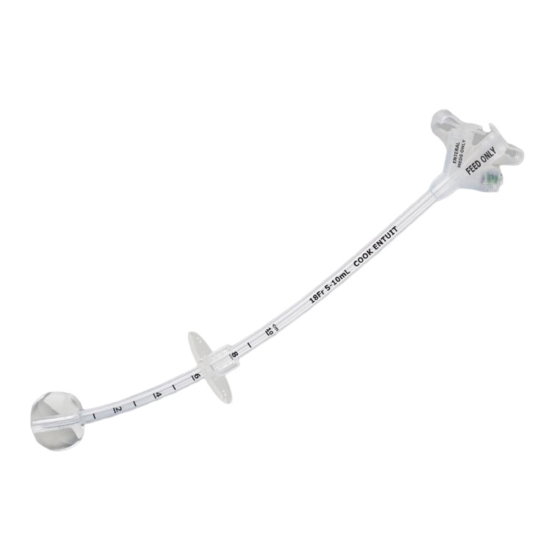 COOK Medical Entuit Gastrostomy BR Handbücher