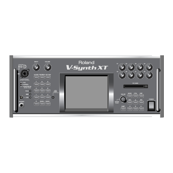 Roland V-Synth XT Handbücher
