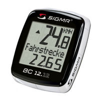 Sigma BC 12.12 Anleitung