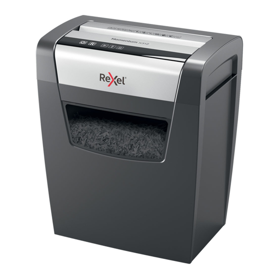 Rexel Momentum X312 Handbücher