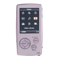 Sony Walkman NW-A805 Kurzanleitung