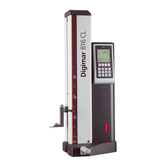 Mahr Digimar 816 CL Handbücher