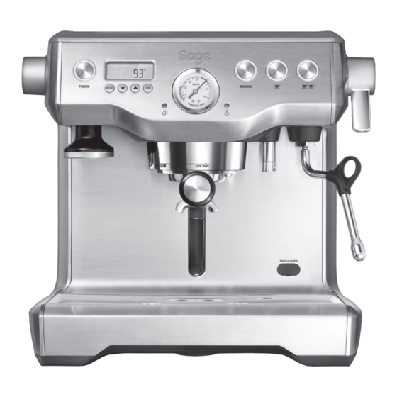Sage Dual Boiler BES920 Handbücher