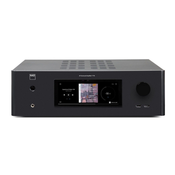 NAD T 778 Handbücher