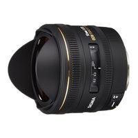 Sigma 10mm F2.8 EX DC FISHEYE HSM Bedienungsanleitung