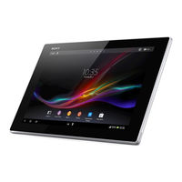 Sony Xperia Tablet Z SGP351 Bedienungsanleitung