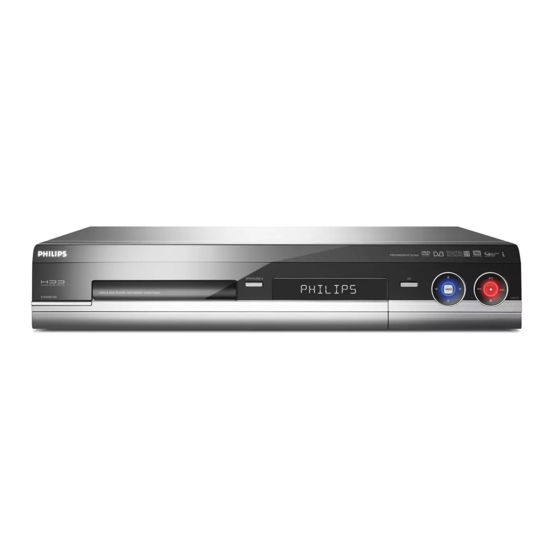 Philips DVDR7260H Handbücher