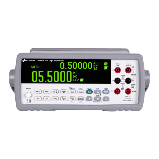Keysight 34450A 5 1/2 Digit Handbücher