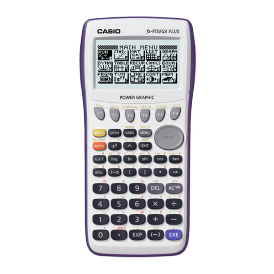 Casio fx-9750GA PLUS Handbücher