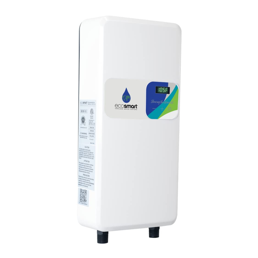 Ecosh Smart EcoSmart ECOS 12, ECOS 18, ECOS 27 - Bedienungsanleitung für ...