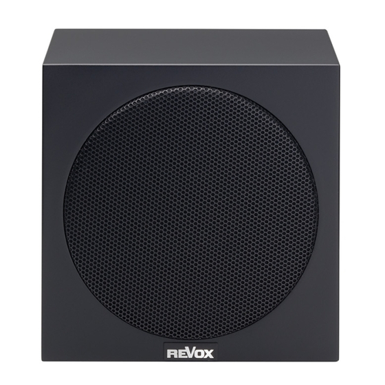 REvox sound S piccolo cube Handbücher