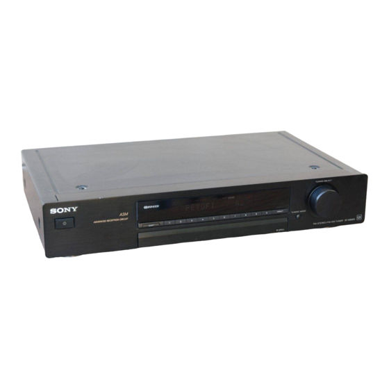 Sony ST-SE520 Handbücher