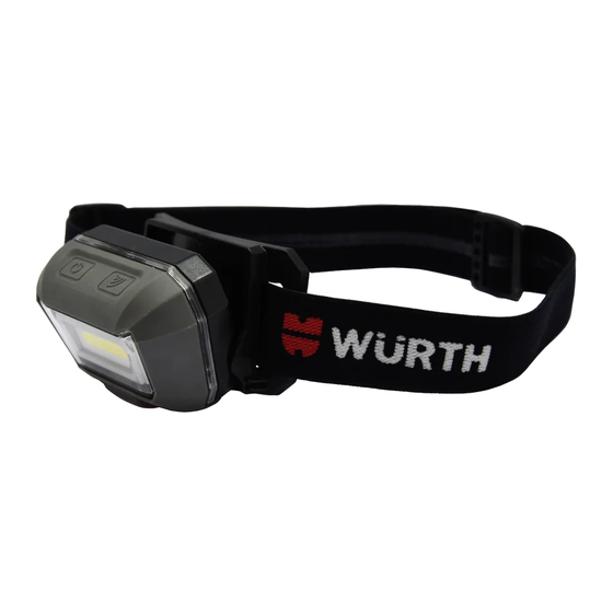 Würth ERGOPOWER SENSOR 3W LED Handbücher