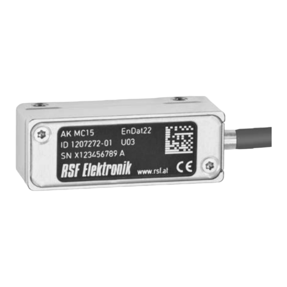 RSF Elektronik AK MC 15 Handbücher