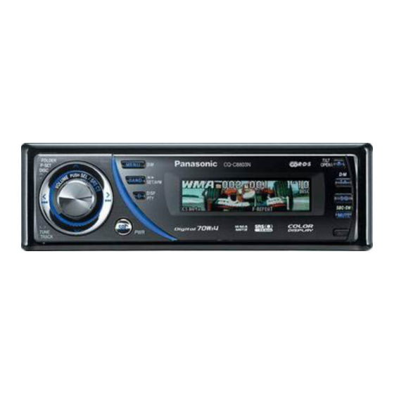 Panasonic CQ-C8803N Handbücher
