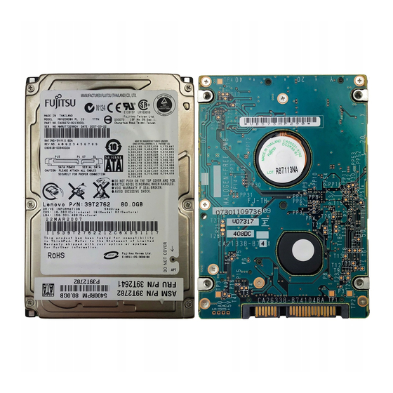 Fujitsu MHV2080BH Handbücher