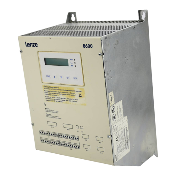 Lenze 8600 Reihe Handbücher