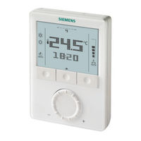 Siemens RDG100 Handbuch