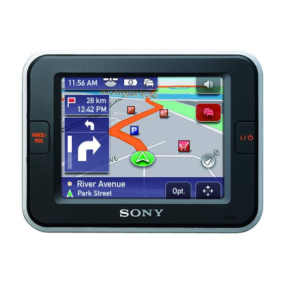 Sony Nav-U NV-U72T Handbücher