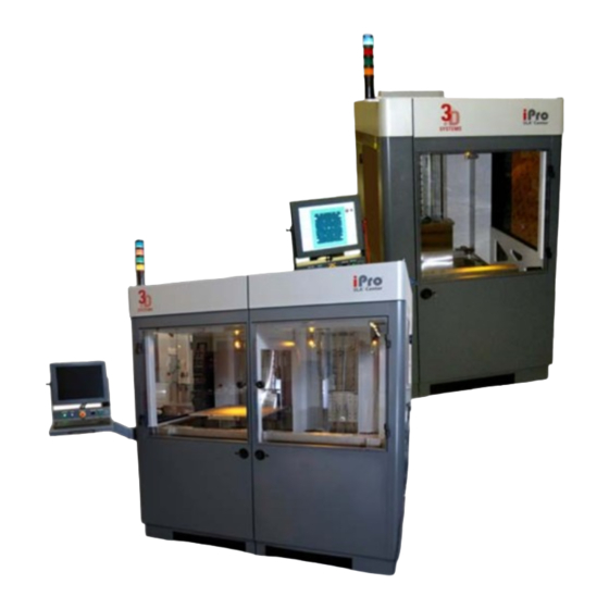 3D Systems iPro 8000 SLA Center Handbücher