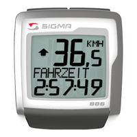 Sigma Sport BC 906 Bedienungsanleitung