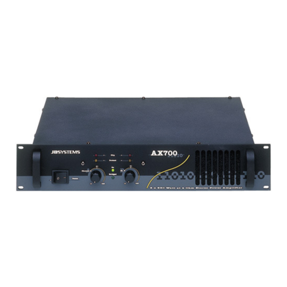 JB Systems AX700 Handbücher