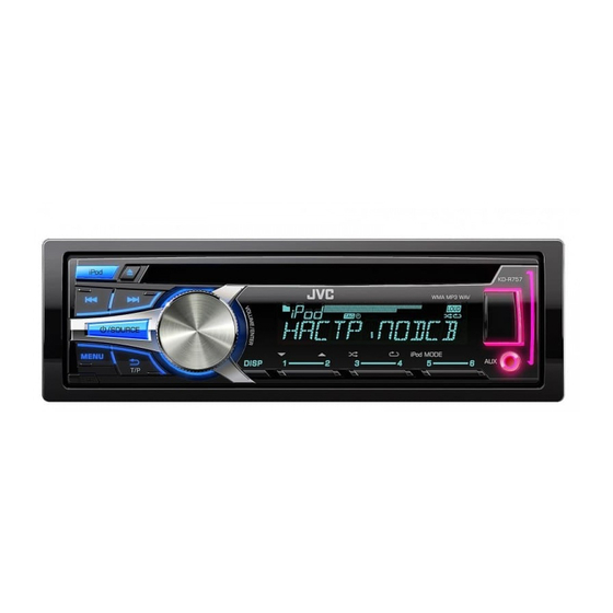 JVC KD-R757 Handbücher