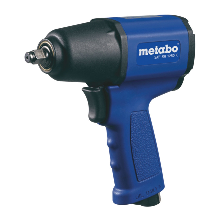 Metabo SR K series Handbücher