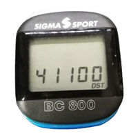 Sigma Sport BC 800 Bedienungsanleitung