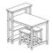 Möbel CONFORAMA SADIE TABLE + TABOURETS Montageanleitung
