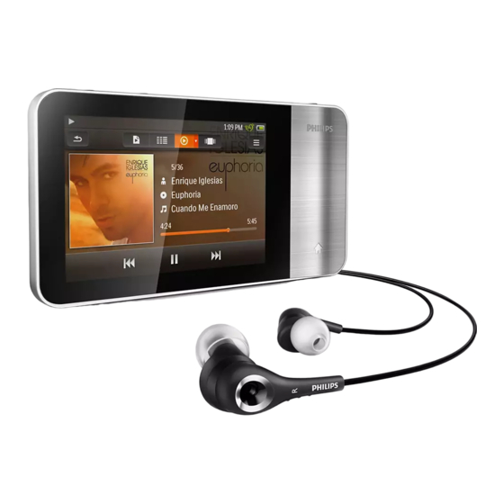 Philips GoGear SA3MUS08 Handbücher