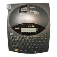 Brother P-TOUCH 1800 Bedienungsanleitung