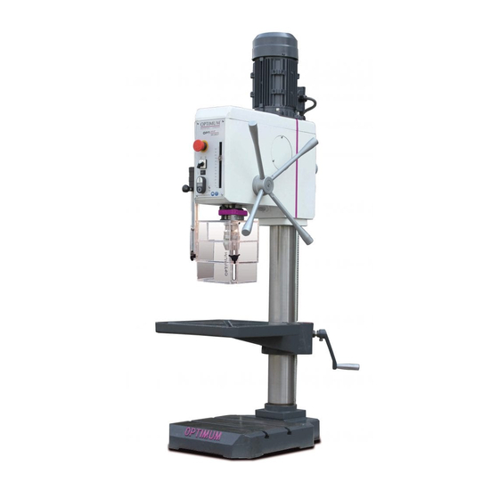Optimum OPTidrill DH 26GT Handbücher