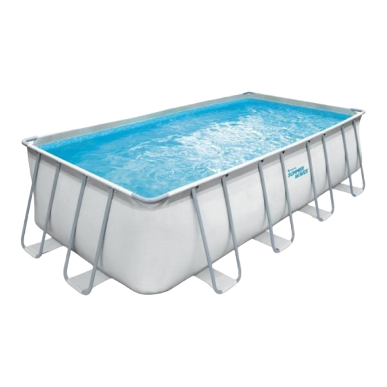Polygroup SUMMER WAVES ELITE RECHTECKIGER RAHMEN-POOL Handbücher