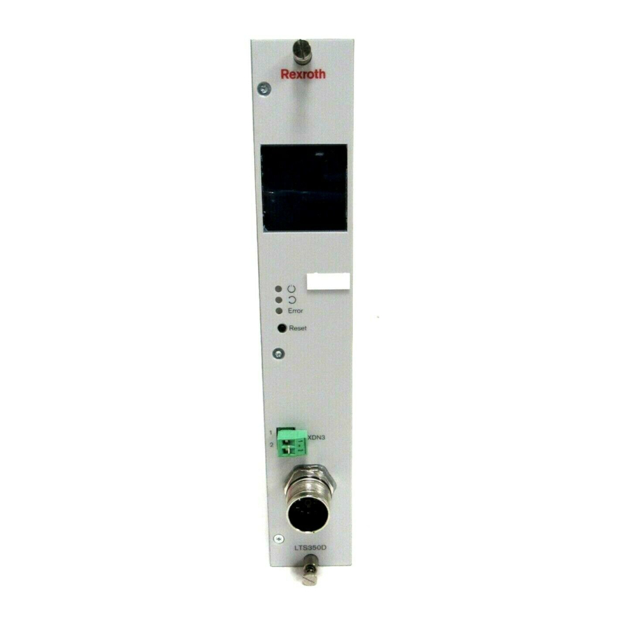 Bosch Rexroth LTS350D Handbücher