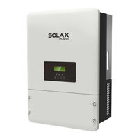 Solax Power X3-Hybrid Serie Benutzerhandbuch